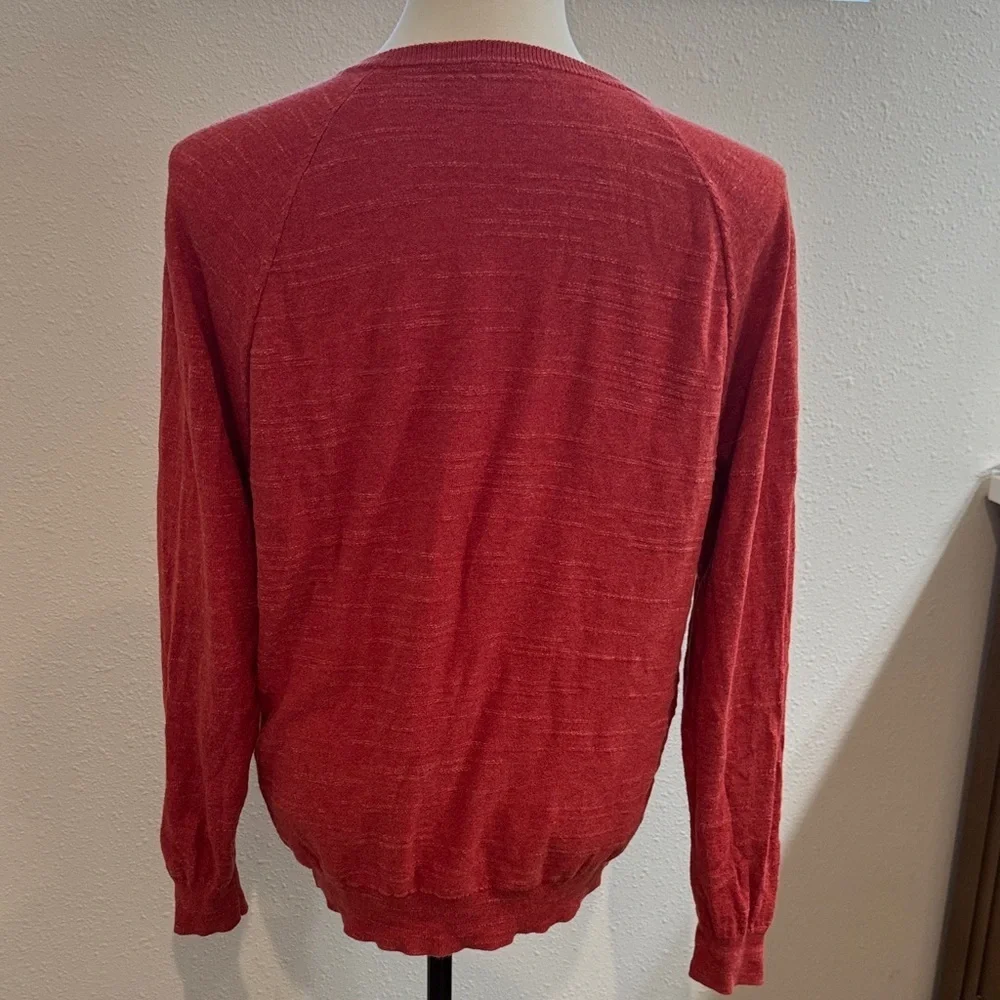 J. Crew Men's Vibrant Red Crewneck Sweater